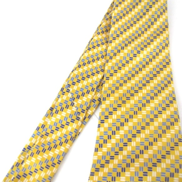 TURNBULL & ASSER Tie Dashes Checks Stripes Twill - Picture 6 of 6